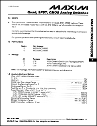 Click here to download MAX332CPE Datasheet