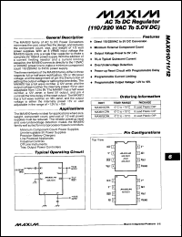 Click here to download MAX611EPA Datasheet