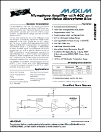 Click here to download MAX9814ETD+T Datasheet