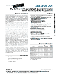 Click here to download MAX15015AATX+ Datasheet