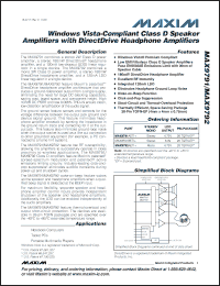 Click here to download MAX9792 Datasheet