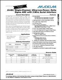 Click here to download MAX11201AEUB+ Datasheet