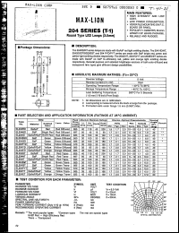 Click here to download EL204PYT Datasheet