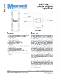 Click here to download 54LVTH162373RPFS Datasheet