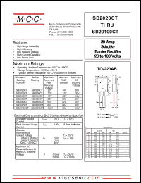 Click here to download SB2060CT Datasheet