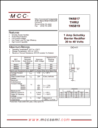 Click here to download 1N5817 Datasheet