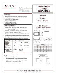 Click here to download SMAJ4744 Datasheet