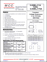 Click here to download 5.0SMLJ150A Datasheet