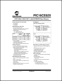 Click here to download PIC16CE624-20I/P Datasheet