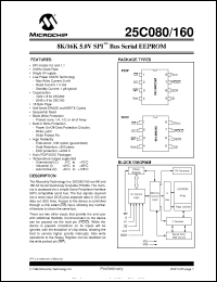 Click here to download 25C080T-I/P Datasheet