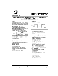 Click here to download PIC12CE673-10I/P Datasheet