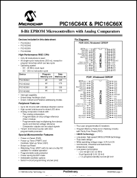 Click here to download PIC16C662-04I/JW Datasheet