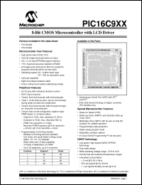 Click here to download PIC16C923T-08/SP Datasheet