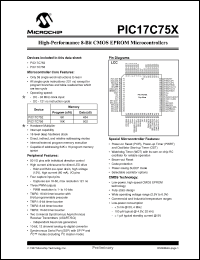 Click here to download PIC17LC752-25/SP Datasheet