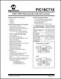 Click here to download PIC16C710-20I/SO Datasheet