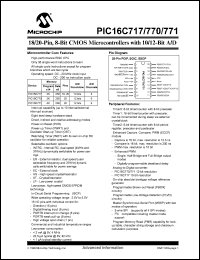 Click here to download PIC16C717-I/P Datasheet