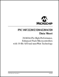 Click here to download PIC18LF2320T-I/SO Datasheet