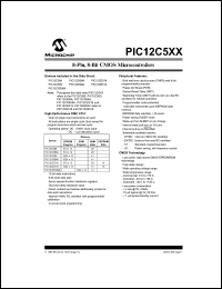 Click here to download PIC12CR509A-04/P Datasheet