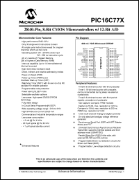 Click here to download PIC16LC774-20/P Datasheet