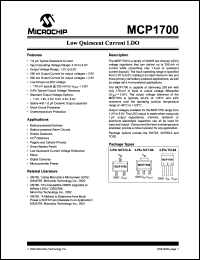 Click here to download MCP1700-2502ETO Datasheet