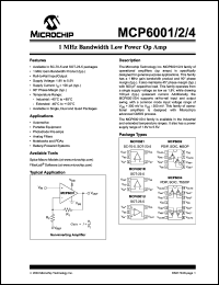 Click here to download MCP6001 Datasheet