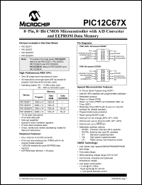 Click here to download PIC12C672T-04 Datasheet