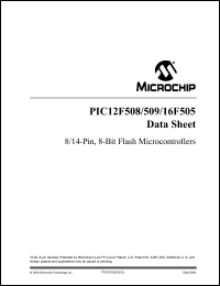 Click here to download PIC16F505 Datasheet