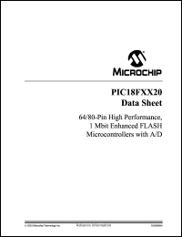 Click here to download PIC18LF6720-E/PT Datasheet