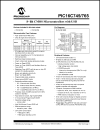 Click here to download PIC16C745I/SO Datasheet