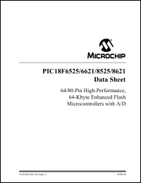 Click here to download PIC18LF6621-E/PTSQTP Datasheet