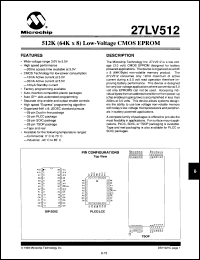 Click here to download 27LV512-20/SO Datasheet