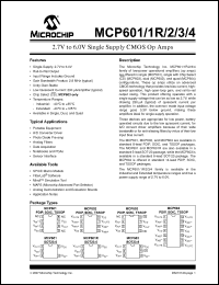 Click here to download MCP601RT-EST Datasheet