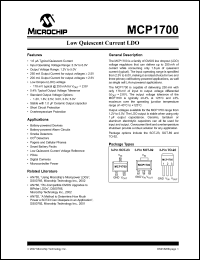 Click here to download MCP1700T-3302ETT Datasheet