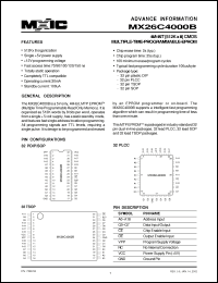 Click here to download MX26C4000BTC-15 Datasheet