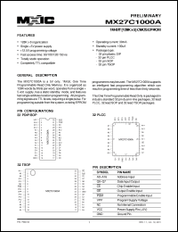 Click here to download MX27C1000AMI-15 Datasheet