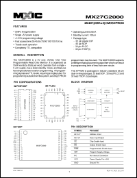 Click here to download MX27C2000MC-15 Datasheet