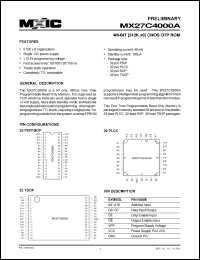 Click here to download MX27C4000AMI-15 Datasheet