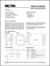 Click here to download MX27C8000MC-10 Datasheet