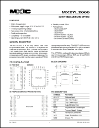 Click here to download MX27L2000QI-25 Datasheet