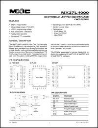 Click here to download MX27L4000MC-20 Datasheet