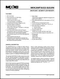 Click here to download MX29F022NTTC-70 Datasheet