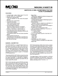 Click here to download MX29LV400TTC-55R Datasheet