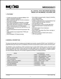 Click here to download MX93521 Datasheet