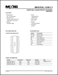 Click here to download MX23L12811 Datasheet