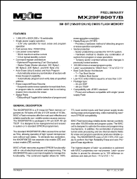 Click here to download MX29F800T Datasheet