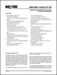 Click here to download MX28F160C3BTC-70 Datasheet