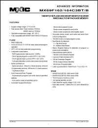 Click here to download MX69F162C3BBXBI-70 Datasheet