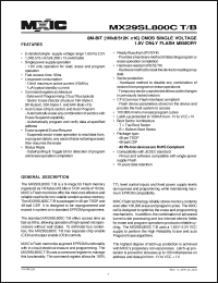 Click here to download MX29SL800CBXHC-90 Datasheet