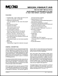 Click here to download MX26LV800ATXEC-70G Datasheet