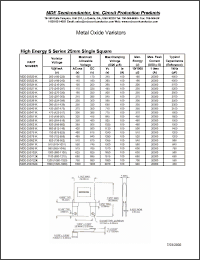 Click here to download MDE-25S821K Datasheet